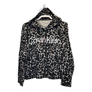 Calvin Klein leopard animal print hoodie